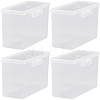 Plastic Card Storage Boxes with Hinged Lids LS-CON-WH20010-06A-6