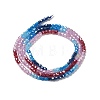 Gradient Color Cubic Zirconia Bead Strands ZIRC-F144-02B-4