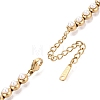Stainless Steel & Plastic Pearl Tennis Bracelets for Women SA-CBACDF9-01G-4
