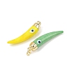 Handmade Evil Eye Lampwork Pendants LAMP-F031-01G-2