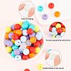 100Pcs Silicone Beads SIL-CA0001-13-4