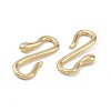 Brass Hook and S-Hook Clasps KK-G497-26G-2