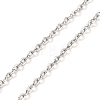 304 Stainless Steel Add a Bead Adjustable Texture Cable Chains Bracelets for Women BJEW-M307-01D-P-2