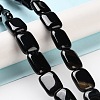 Natural Black Onyx Beads Strands G-K357-D03-01-2