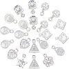 Mixed Shapes Alloy Charms ZIRC-SC0001-04P-1