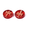 Baking Paint Transparent Glass Beads DGLA-N018-30F-3
