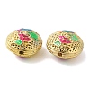 Rack Plating Brass Enamel Beads KK-P276-24B-G04-2