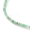 Natural Emerald Round Beaded Stretch Bracelet BJEW-JB07748-02-5