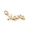 Mother's Day Brass Pendants KK-Z155-05G-01-1