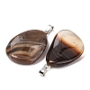 Natural Banded Agate Pendants GG-K002-05C-3