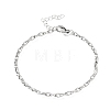 3MM 304 Stainless Steel Twisted Oval Link Chain Bracelets for Man and Women SA-CBAB767-17A-P-4