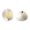 Rack Plating Brass Enamel Stud Earrings EJEW-B062-05D-PG-2