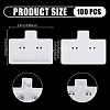 PVC Earring Organizer Display Stands for Jewelry Display Rack EDIS-WH0011-06E-2