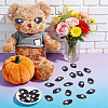 150 Pairs Felt Craft Doll Eye DIY-NB0016-43C-4
