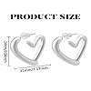 1Pair Alloy Stud Earrings EJEW-LP0004-66P-2