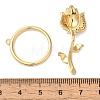 Brass Micro Pave Clear Cubic Zirconia Toggle Clasps KK-N254-85G-4