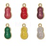 304 Stainless Steel Enamel Pendants STAS-OY011-01G-1