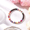 Synthetic Turquoise & Coconut Beads Stretch Bracelets for Women BJEW-JB12527-01-1