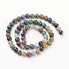 Natural Indian Agate Beads Strands GSR6mmC002-3
