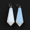 Synthetic Opalite Pointed Pendants G-I314-02P-25-2