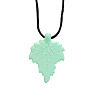 Leaf Food Grade Eco-Friendly Silicone Pendants PW-WG8283D-02-1