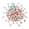 180Pcs 9 Colors Two Tone Transparent Crackle Glass Beads Strands GLAA-TA0001-97-11