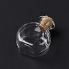 Flat Round Miniature Glass Bottles GLAA-H019-05A-3
