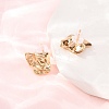 Brass Stud Earrings EJEW-D363-01G-01-1