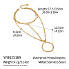 304 Stainless Steel Multi-Layer Finger Ring Bracelets for Women GL7273-6