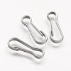 304 Stainless Steel Keychain Clasp Findings STAS-F041-45-1
