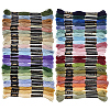 48 Skeins 4 Colors 6-Ply Polyester Embroidery Floss OCOR-CY0004-55B-1