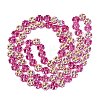 Baking Paint Electroplate Transparent Glass Beads Strands EGLA-Q136-04A-05-2