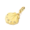 Brass Enamel European Dangle Charms KK-C119-05G-02-2