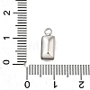 304 Stainless Steel Rhinestone Pendants STAS-Z125-12C-P-3