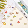  60Pcs 10 Style Alloy Enamel Pendants FIND-NB0004-33-4