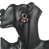 Natural Freshwater Shell Beads Chandelier Earrings EJEW-JE07029-2