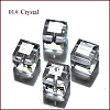 Imitation Austrian Crystal Beads SWAR-F074-6x6mm-01-1