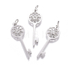 316 Surgical Stainless Steel Pendants STAS-L242-06P-1