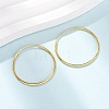 925 Sterling Silver Huggie Hoop Earrings EJEW-C179-05C-G-2
