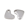 Tarnish Resistant 304 Stainless Steel Stamping Blank Tag Pendants STAS-Q024-1-4