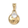 304 Stainless Steel Rhinestone Pendants STAS-A140-05B-G-1