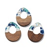 Resin and Walnut Pendants FIND-R051-10B-1