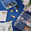 12Pcs 3 Colors Brass Cufflinks KK-GL0001-05-5
