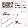 304 Stainless Steel Box Chains YS-TAC001-01P-5