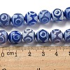 Blue Tibetan Style dZi Beads Strands TDZI-NH0001-A03-02-5