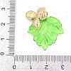Transparent Resin with Alloy & Enamel Pendants RE-CBA19D0-05B-3
