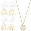 10Pcs 2 Styles Brass Pendants KK-BBC0025-96-7