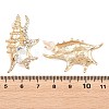 Alloy Rhinestone Stud Earrings EJEW-Z172-02G-02-3