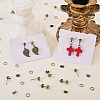 20Pcs Brass Ball Post Stud Earring Findings FIND-TA0011-06AB-7