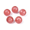 Cherry Quartz Glass Beads G-Q608-05Q-1